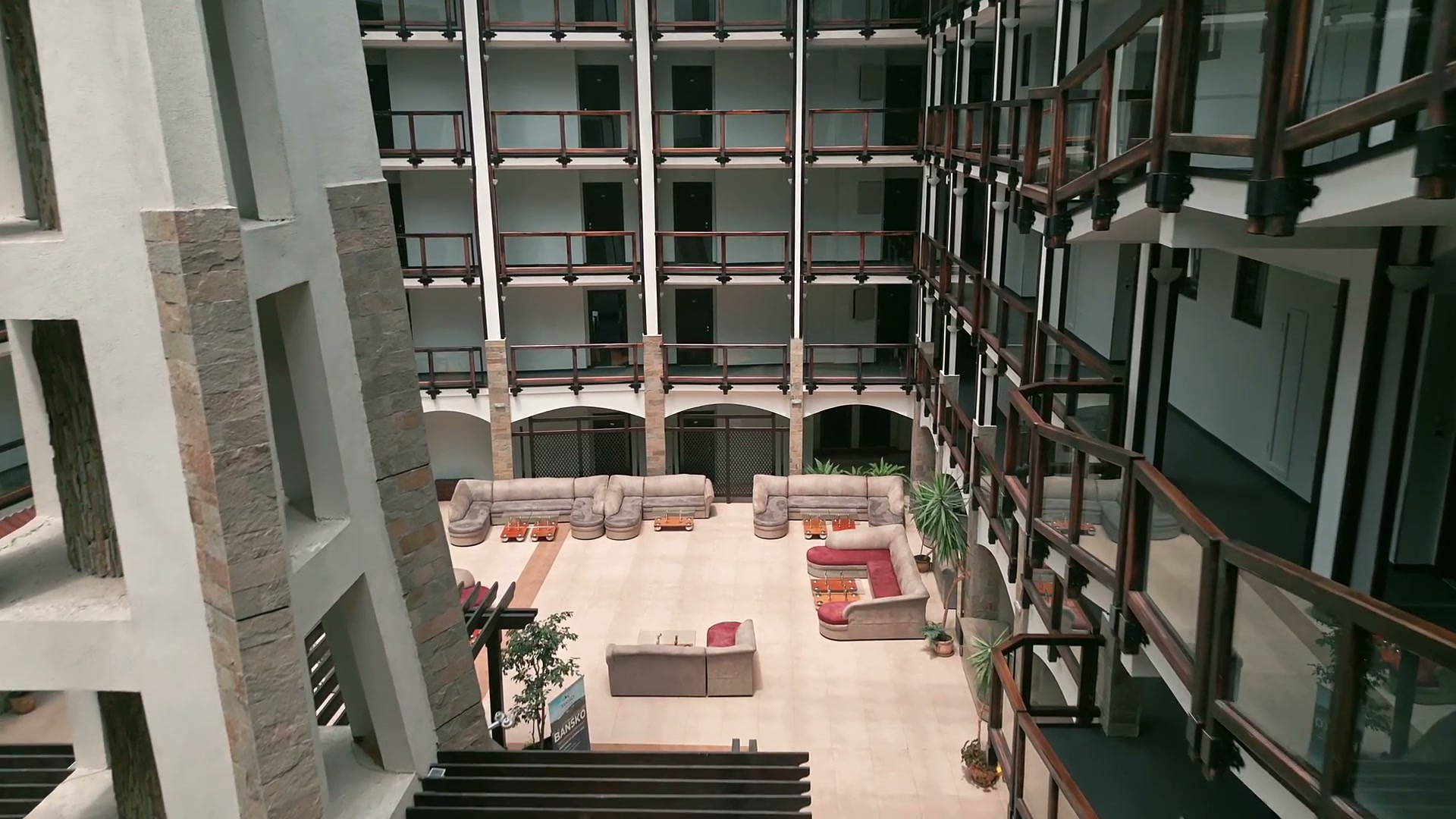 Multi-storey central atrium inside Guinness